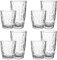 Topsky 8 Acryl Weingläser (284ml + 470ml) – Unzerbrechbar, Spülmaschinenfest, für Heiße/Kalte Getränke – Stapelbar & Wiederverwendbar (Transparent)