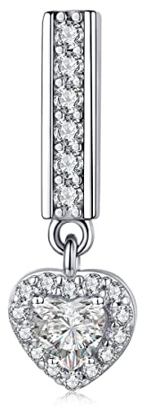 Teleye Bright Love Mesh Armband Charm 925 Sterling Silber Charm