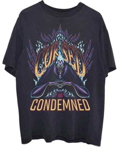 Disney Hercules T Shirt Hades Cursed Logo Official Unisex Black M