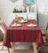 Tischdecke rot kariert Tischdecke Polyester Rechteck kariert Tischdecken schottischen Tartan Plaid Tischdecke für Dinner, Silvester, Esszimmer(140 x 200 cm)