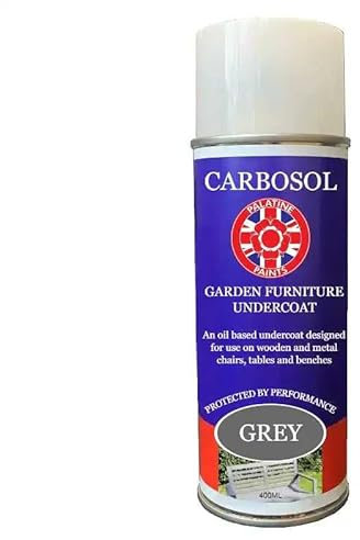 Palatine PaintsProtected By Performance Carbosol Wooden Garden Furniture Paint Undercoat Spray 400ml (Red)