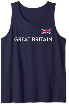 GREAT BRITAIN UNITED KINGDOM FLAG GBR SPORTS ATHLETIC JERSEY Tank Top