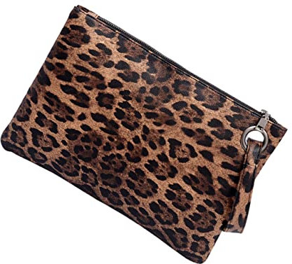 GALPADA Leopard Clutch Handtasche Umschlagtasche Aus Braunem Leopardenmuster Damen Modische Handtasche Für Alltag Und Geschenk