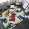 Vintage-Traktoren-Auto, Kurzflor Kinderteppich, Modern Lässig rutschfest Spielteppich, Maschinenwaschbar Leicht Zu Reinigende Für Wohnzimmer, Schlafzimmer, Kinderzimmer, 70 x 120 cm
