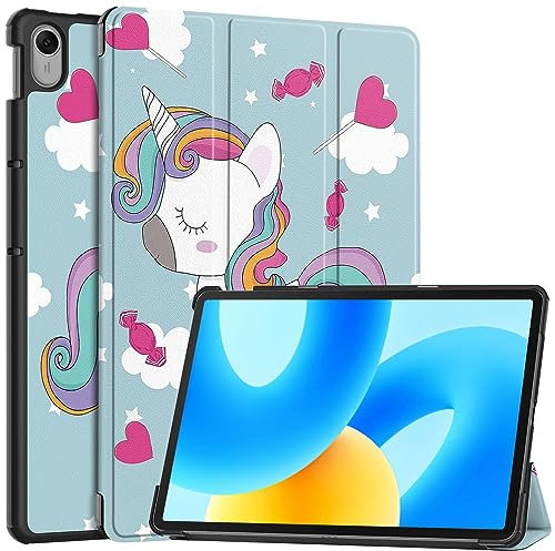 DWaybox Funda para Huawei MatePad 11.5 2024 & 2023 11.5 Pulgadas 2023,Folio Slim Smart Cover Carcasa Protectora Ligera y Dura con Soporte multiángulo - Unicornio