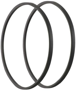 2 Stück Schneefräsenschneckenriemen 1,27 cm x 94 cm, Schneefräsen Ersatzriemen für Troy-Bilt MTD 754-04195, 754-04195A, 954-04195, 954-04195A, Schneefräsen-Antriebsriemen (schwarz)