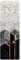 Bilderwelten Garderobe Abstrakt 105cm x 34cm Gold Sechsecke Modern Garderobenhaken Garderobenpaneel Flurgarderobe Flur-Möbel Wandgarderobe Holz