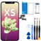 DTD Display für iPhone XS LCD Bildschirm Schwarz Reparaturset (5,8 Zoll), Digitizer Glas Touchscreen Ersatz mit Reparatursatz, Kompatibel mit Modell A1920, A2097, A2098, A2099, A2100