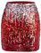 Durio Pailettenrock Für Damen Glitzer Rock Kurz Damen Sexy Midi Skirt Hüftrock mit Elastische Taille Party Rave Outfit Rot/Rosa L