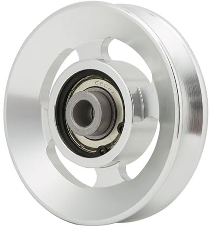 Seilrolle, Aluminiumlegierung Umlenkrolle Fitness-Riemenscheibe Universallager Riemenscheibe Rad für Heim-Fitnessgeräte Teil Sport Fitness Zubehör, 90mm