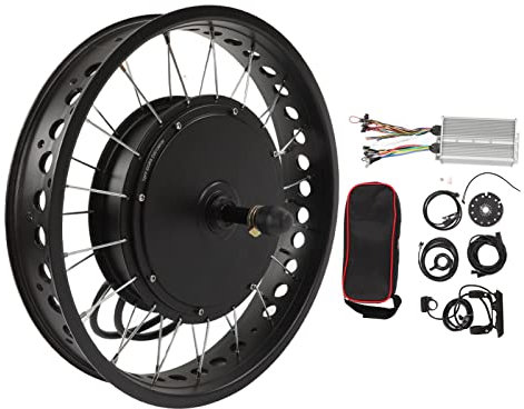 Locadence 20Inch Electric Bike Conversion Kit, 72V 3000W Electric Wheel Waterproof Panel Power Off Sensor Split Power Assist Accessory for Electric Bike