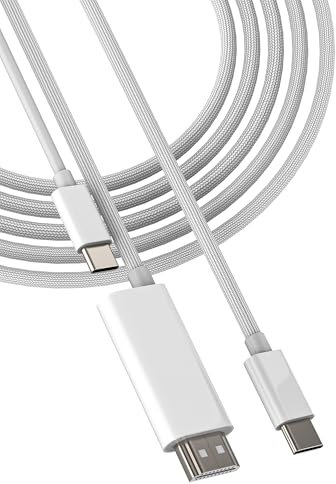 Cable USB C Vers Hdmi(2 en 1) pour Apple Type C Chargeur Câble Adaptateur Pour iphone 15 16 Pro Max MacBook Pour ipad TV 4K Displayport Connecteur Compatible Avec Samsung Galaxy S24 S23 Convertisseur
