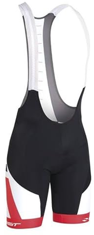 GIST Salopette Sky Fit - Nero/Bianco/Rosso, Taglia L