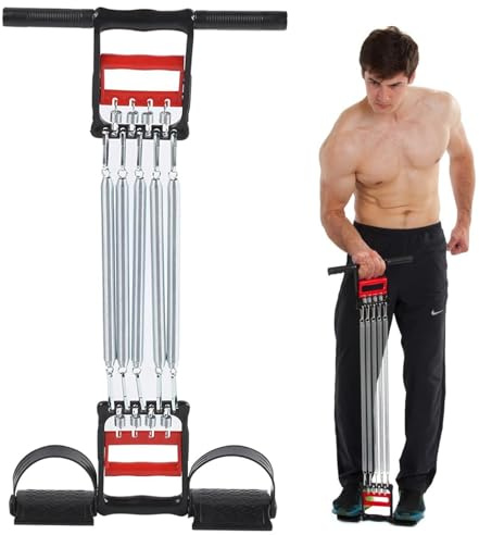 Extenseur De Poitrine À Trois Usages, Ressort De Pédale Multifonction, Entraîneur D'expansion De La Poitrine, Développeur De Poitrine À Ressort pour Exercices D'entraînement Hommes & Femmes ﻿ ﻿