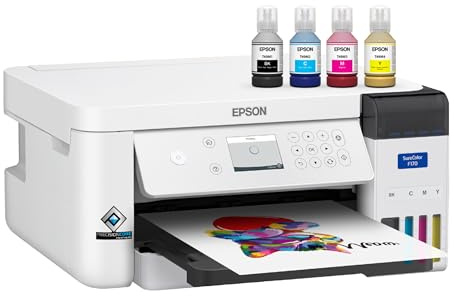 Epson SureColor F170 Dye Sublimation Printer. Includes complete ink set, user manual and power cable SCF170