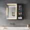 SONNI LED Badezimmer Spiegelschrank mit Einstellbar Ablage und Offener Speicherplatz, 65 * 60 cm Spiegelschrank Bad mit Beleuchtung und Steckdose, Dimmbar, Beschlagfrei, Medizinschrank