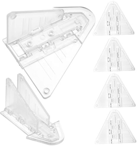 IWOWHERO 6stücke Teiliges Schiebetür Sicherheitsschlösser Aus Abs Robustes Fenster Terrassentürschloss Mit Einfach Zu Bedienendem Schiebemechanismus Kindersicherer Schutz Für Zuhause