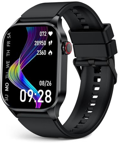 IYDEE Montre Connectée Homme Femme Appel Bluetooth 2.04 AMOLED HD Smartwatch IP68 Moniteur de Fréquence Cardiaque Tension Artérielle Sommeil et Santé 100+ Modes Sport Compatible Android iOS