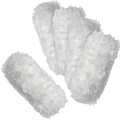 Elliott Fluffy Duster Refill Pack – 10 Refill Cleaning Heads for Dusting Tool, Soft and Effective for Cleaning, White