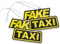VmG-Store 2er Set Lufterfrischer Duftbaum Tuning fürs Auto Duftspender Air Freshener Duft lustiger Anhänger Design (126 Fake Taxi)