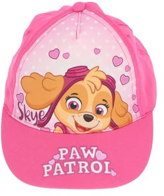 Paw Patrol Skye Kappe für Mädchen Kinder Cap Basecap Baseballkappe Sonnenschutz Hat Ideal für Strand Kindergarten Schwimmbad Schule Gr. 52 54 (DE/NL/SE/PL, Numerisch, 52, hell-Rosa)