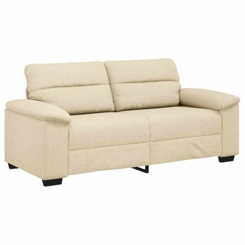 vidaXL 2-Sitzer-Sofa Creme 140 cm Stoff