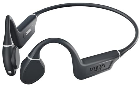 Vieta Pro Bone Dual – Auriculares de Conducción Ósea Deportivos con Micrófono, Bluetooth 5.3, Resistencia al Sudor IPX5, Manos Libres, Batería 8 h, Diseño Abierto y Seguro para Running y Ciclismo