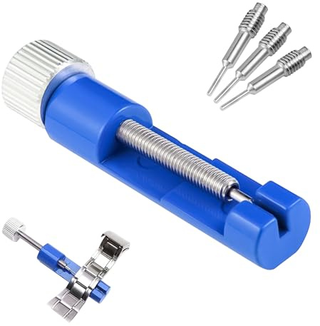 MOGITO Strumento di regolazione per la rimozione delle maglie dell'orologio, strumento di misurazione del cinturino per la regolazione del cinturino dell'orologio, sostituzione dei perni dell'orologio