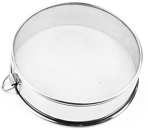 Respicefinem Setaccio Manuale per Farina Setaccio a Rete in Acciaio Inossidabile per Cottura Setacciatura Uniforme di Farina e Zucchero a Velo Strumento da Essenziale per