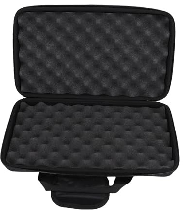 Asixxsix MIDI-Keyboard-Hülle, Hochdichter Schaumstoff-Schutz, Weiches Flanellfutter, EVA-Tragetasche mit Rutschfestem Griff, für M P K Mini MK3 M P K Mini Play MK3 MIDI-Gerät
