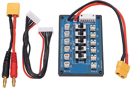 Batterie-Balance-Ladeplatine, 1S-Reihenschaltung, hocheffizienter Balance-Ladeadapter zum Laden von Lithium-Batterien in Maschinen, Automobilbau, Industrie, ABS-Material
