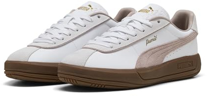 Puma PUMA Club Klassika Damen-Sneaker, Weiß mit Rosa, 40 EU