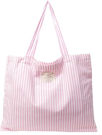 SSKHE Grand Sac De Plage Avec Poche Intérieure Et Fermeture Éclair, Tote Bag Femme, Sac En Tissu, 50 X 40 Cm