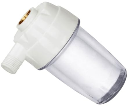 SHINEOFI Wiederverwendbarer Kalkfilter Wasserhahn Vorfilter aus Pet und Kupfer Einfacher Einbau für Küche und Dusche zur Wasserreinigung und Entkalkung