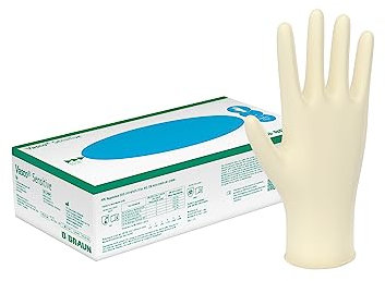 Vasco Sensitive I Unsteriler, puderfreier Untersuchungshandschuh aus Naturlatex I 100er Größe XS