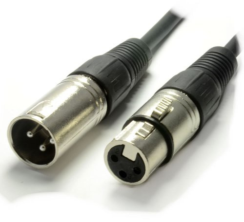 Pulse Balancé XLR Mâle Fiche vers XLR Femelle Femelle Noir Cordon 10 m [10 mètre]