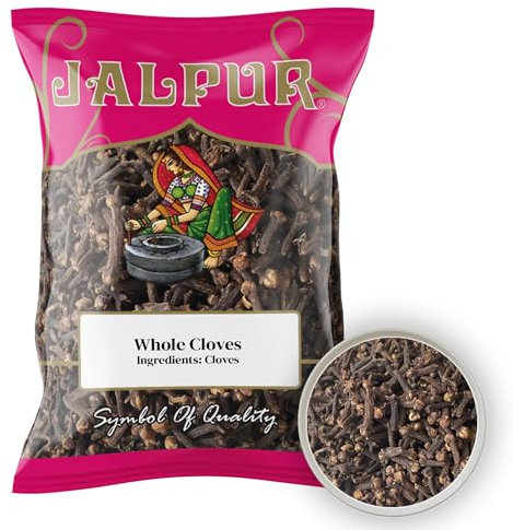 JALPUR MILLERS Premium Whole Cloves 100g – Aromatic Dried Spice Buds, Ideal for Cooking, Baking and Herbal Teas – Natural, Rich in Flavour, Perfect for Curries, Stews & Spice Blends, Freshly Packed