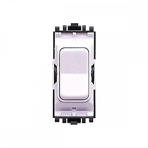 MK (ELECTRIC) Aspect 10 Amp 2 Way Centre Off MK White Retractive Switch Module