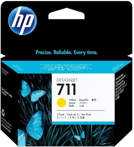 HP Tintenpatrone Nr. 711 CZ136A gelb 3er Packung 29 ml