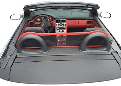 Aperta Windschott passend für Mercedes-Benz SLK 100% Passgenau OEM Qualität Dunkel Rot Windstop Windabweiser