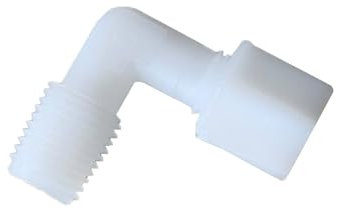 Codo Tubo 1/4 X Rosca 1/4 para equipos purificadores de Osmosis Inversa. Conector rápido para tubería flexible de 1/4. Instalación rápida y sencilla. Bbagua.