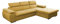 mb-moebel Ecksofa mit Schlaffunktion Eckcouch mit Bettkasten Sofa Couch L-Form Polsterecke für Wohnzimmer, Schlafsofa Sofagarnitur Wohnlandschaft - 284x196x99cm - NILUX (Gelb, Ecksofa Rechts)