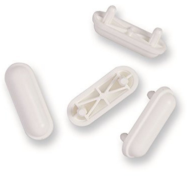 PARACOLPI H 10 x 47 x 17 mm. 4 Pz. COPRIVASO SEDILE WC GOMMINI COPRIWATER FRIGES