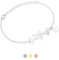 FLORA - Brautjungfer Armband mit Namen Gravur | Persönliche Geschenke | Brautjungfer fragen bedanken | Personalisierter Schmuck | Farbe Silber Gold Roségold