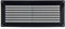 Steinberg14 Schwarz Lüftungsgitter 300x130mm - Kunststoff Abluftgitter - Rechteckiges Gitter für Innen Montage - Belüftungsgitter für Wand und Decke