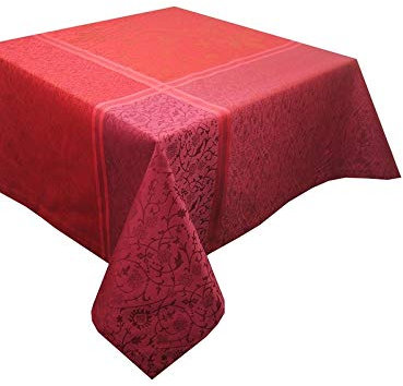 Garnier Thiebaut Tischdecke Cassandre Grenat Ø 175 cm Baumwolle