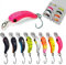 Messeneuheit 2025 UV aktive Premium Forellen Wobbler Set in fängigen Farben | Wobler auf Forelle angeln Wobbler | Forellenwobbler Forellenköder Wobbler Forelle | 1,3g und 3,9cm (8 Stück in Box)