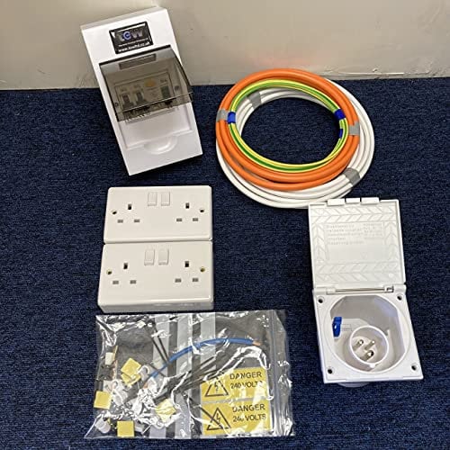 TEW 240V Mains Electric Hook Up Installation Kit Campervan Motorhome Conversion Kit 10