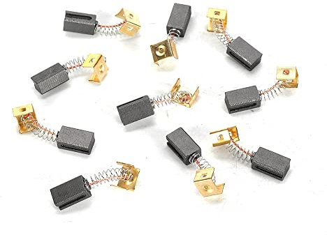 50 cepillos de carbono de 6,4 x 7,9 x 12,5 mm de repuesto para amoladora angular para Black & Decker CD105, CD110, CD115, KG900, KG915, KG725