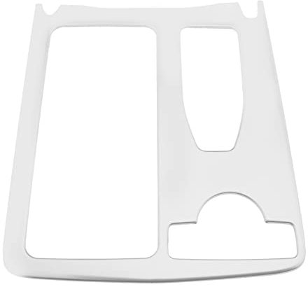Create idea Auto Mittelkonsole Getränkehalter Rahmenverkleidung aus Edelstahl silbrig Kompatibel mit Mercedes Benz C-Klasse W204 E-Klasse W212 Linke Hand